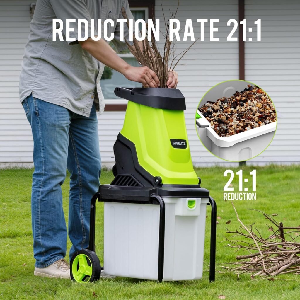 Steelite Wood Chipper With Dual Steel Blades