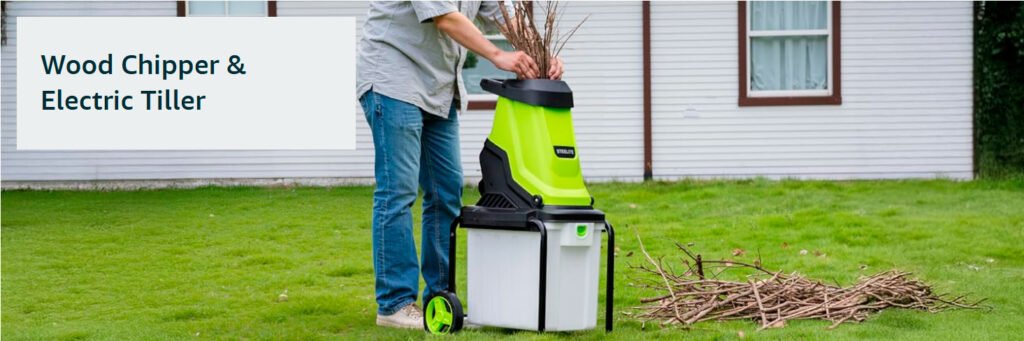 Steelite Wood Chipper & Electric Tiller
