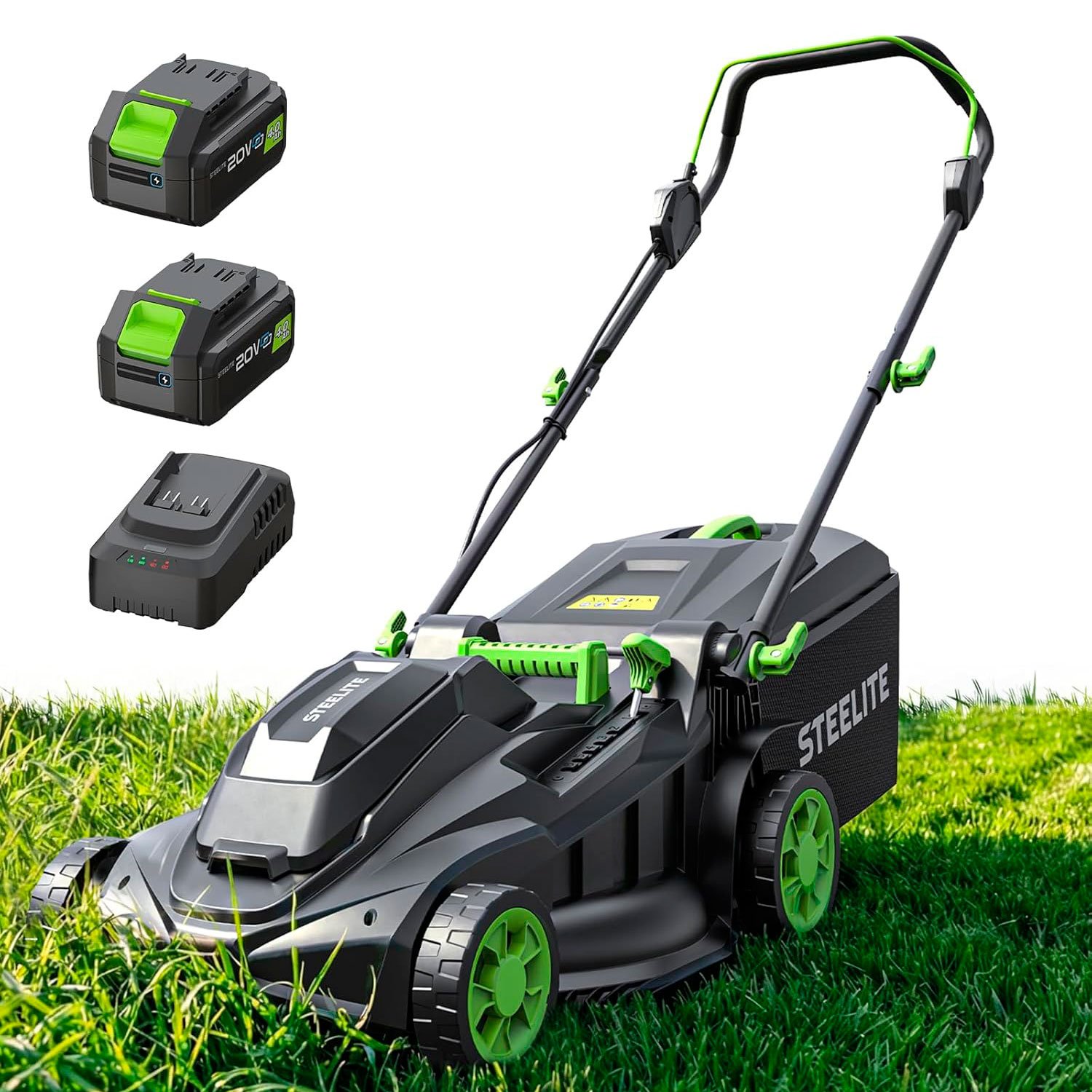 STEELITE 40V 17-Inch Cordless Electric Lawn Mower