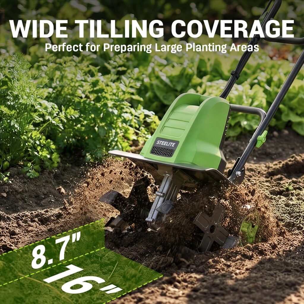 STEELITE 16-Inch Corded Electric Tiller